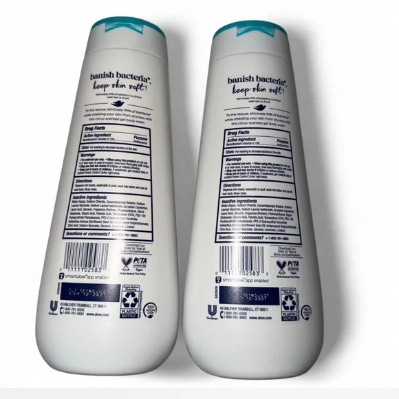 Dove Anti Bacterial Body Wash - Picture 2 of 3